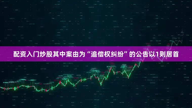 配资入门炒股其中案由为“追偿权纠纷”的公告以1则居首