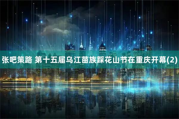 张吧策路 第十五届乌江苗族踩花山节在重庆开幕(2)